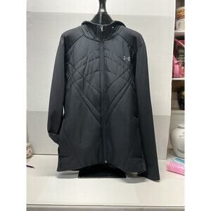 NEW Under‎ Armour Hoodie Hybrid Jacket ColdGear Black 1355118 Mens XXLARGE